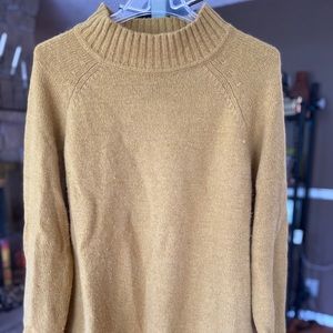 H&M Wool Mock Neck Mustard Sweater XL